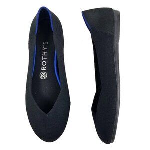 Rothy's The Black Loafer Flexible Comfort Slip on Flats Size 8 NWOT
